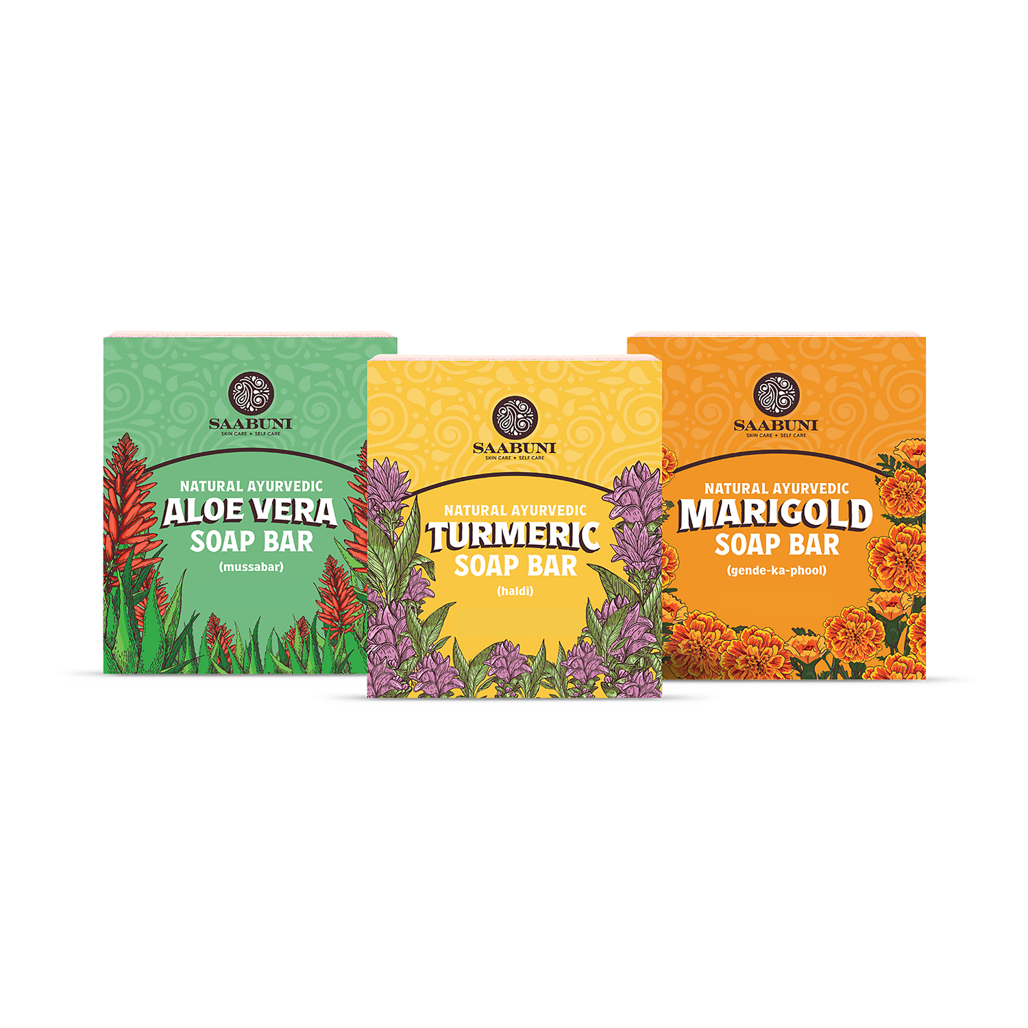 Handmade soap trio 270g with natural ingredients (British brand)