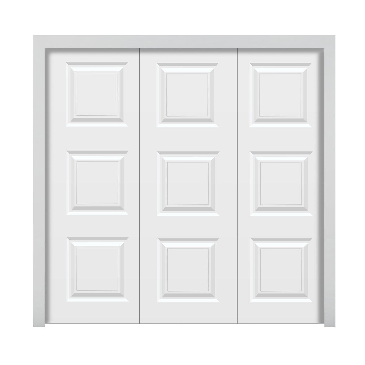 Cardale white canopy garage door steel made to measure - British product