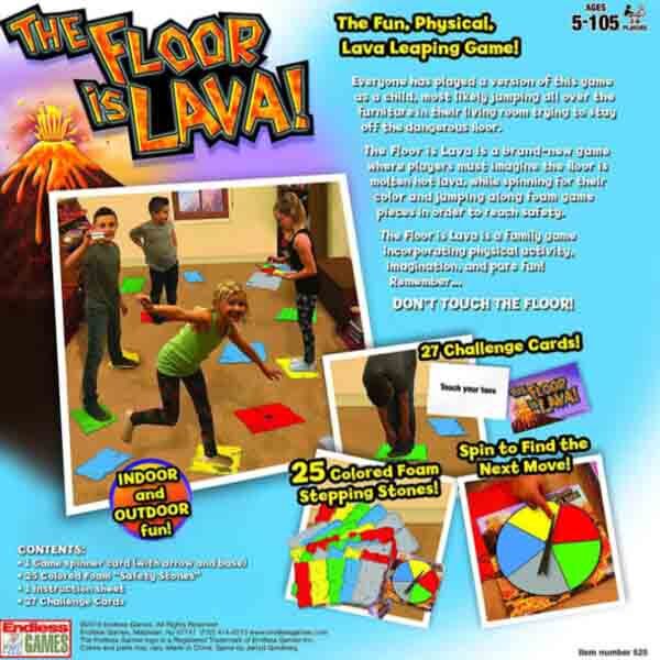 Leaper floor is lava party game, imported from the UK