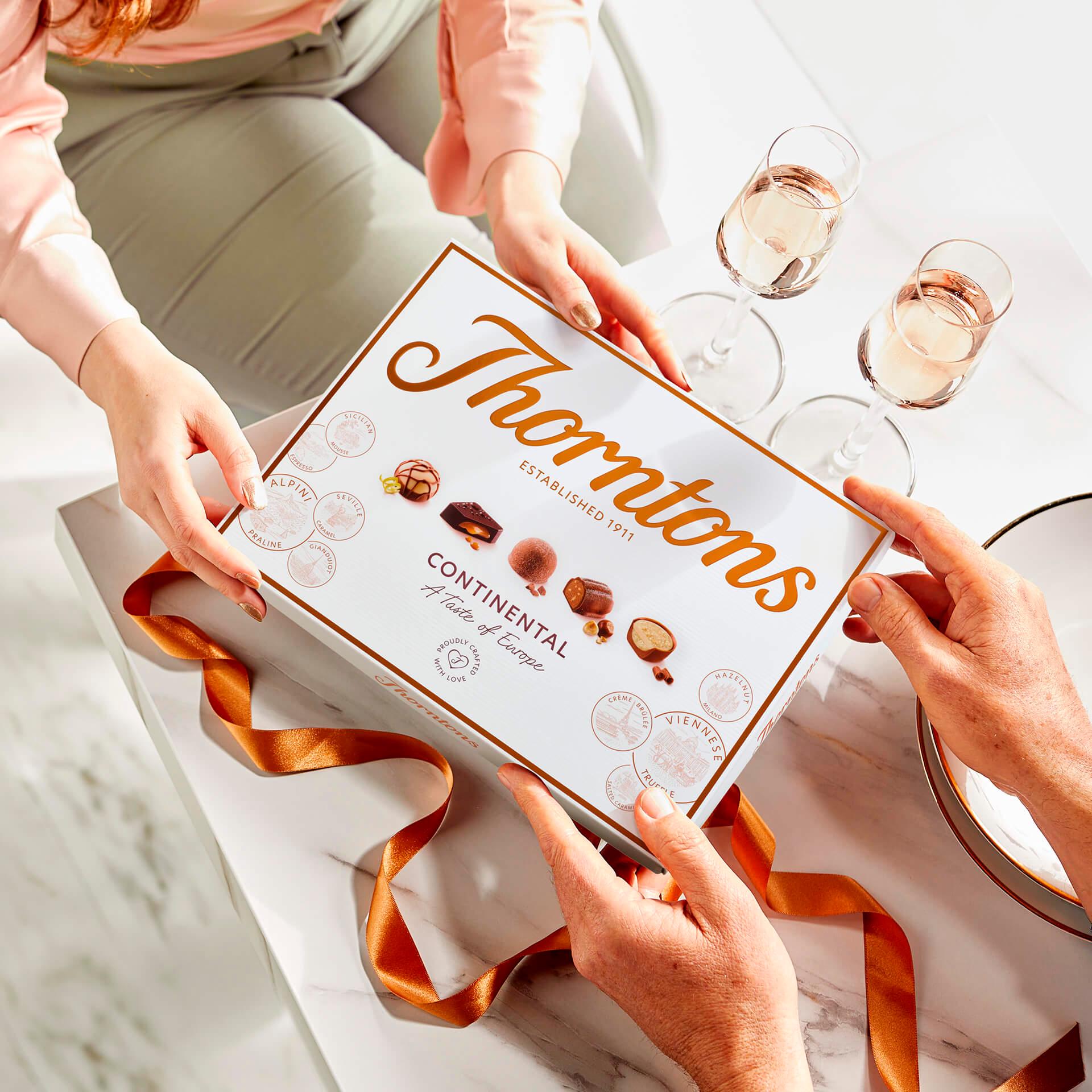 Thorntons continental chocolate gift box 264g (British brand)