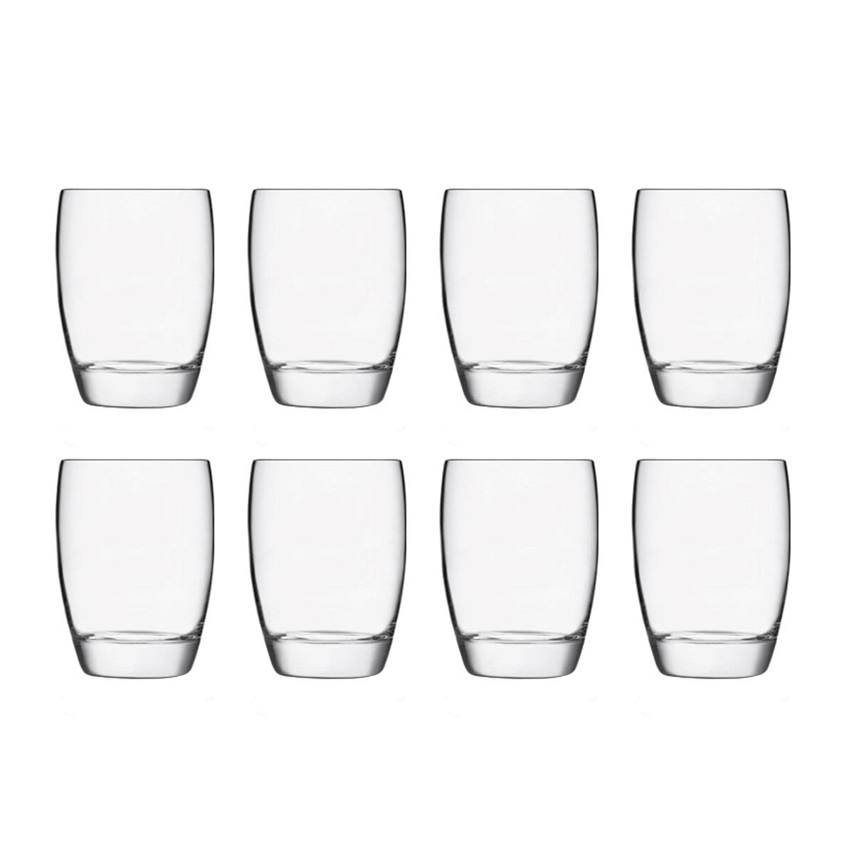 Luigi Bormioli Michelangelo D.O.F glasses 345ml 8 pack (British brand)