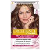 L'Oreal Paris Excellence Permanent Hair Dye Natural Light Brown 6 Beauty at home Sainsburys   