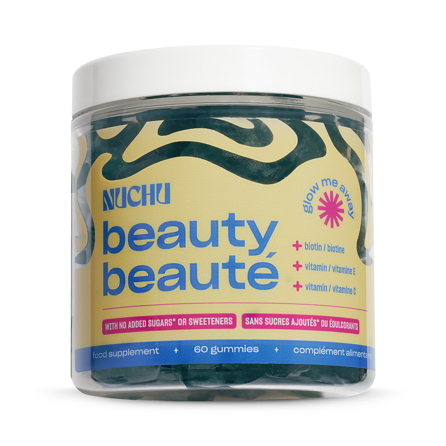 Nuchu Beauty gummies with Biotin 60 count (British brand)