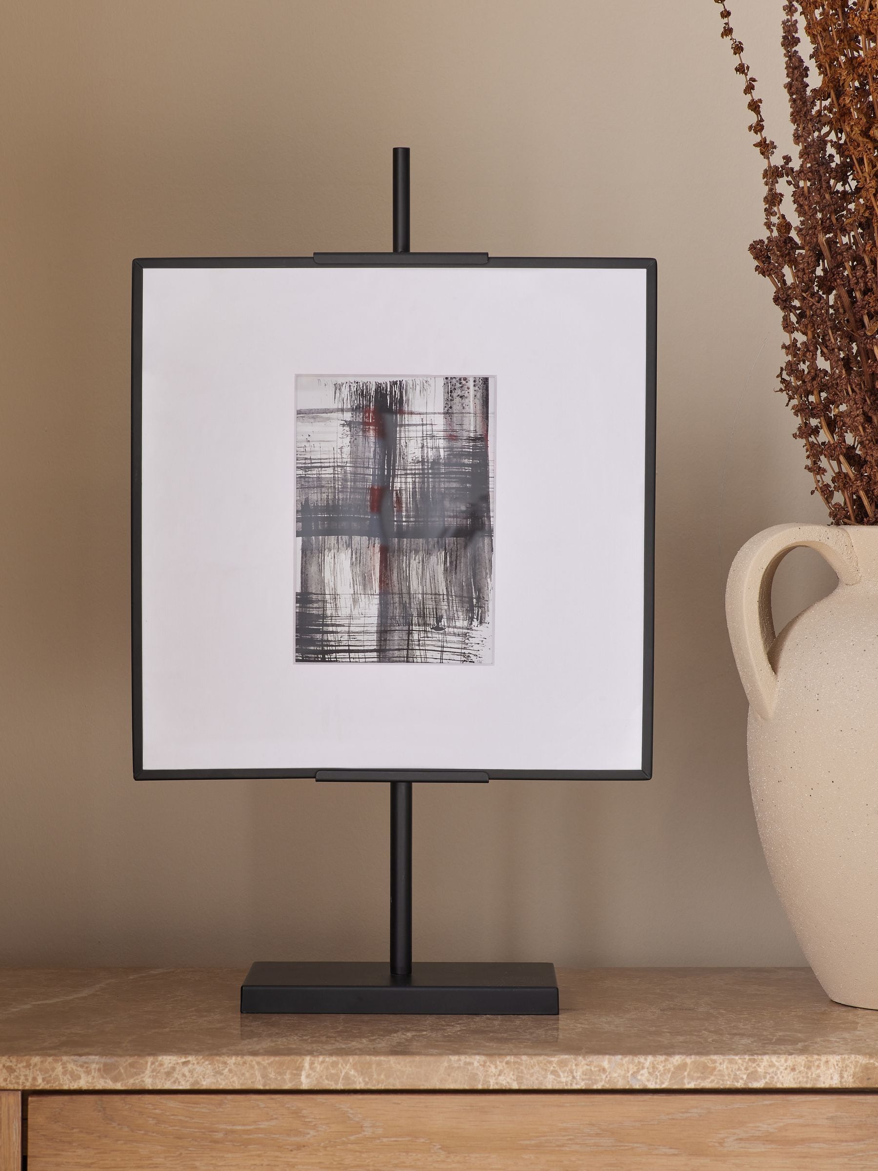 Black N. Premium Easel Photo Frame
