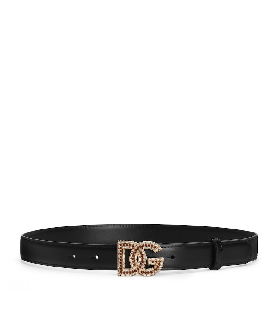 Dolce&Gabbana calfskin logo belt 2.5cm, imported from the UK