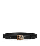 Dolce&Gabbana calfskin logo belt 2.5cm, imported from the UK