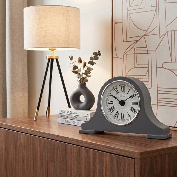 Acctim mantel clock grey 15x24.2x4.8cm - British product