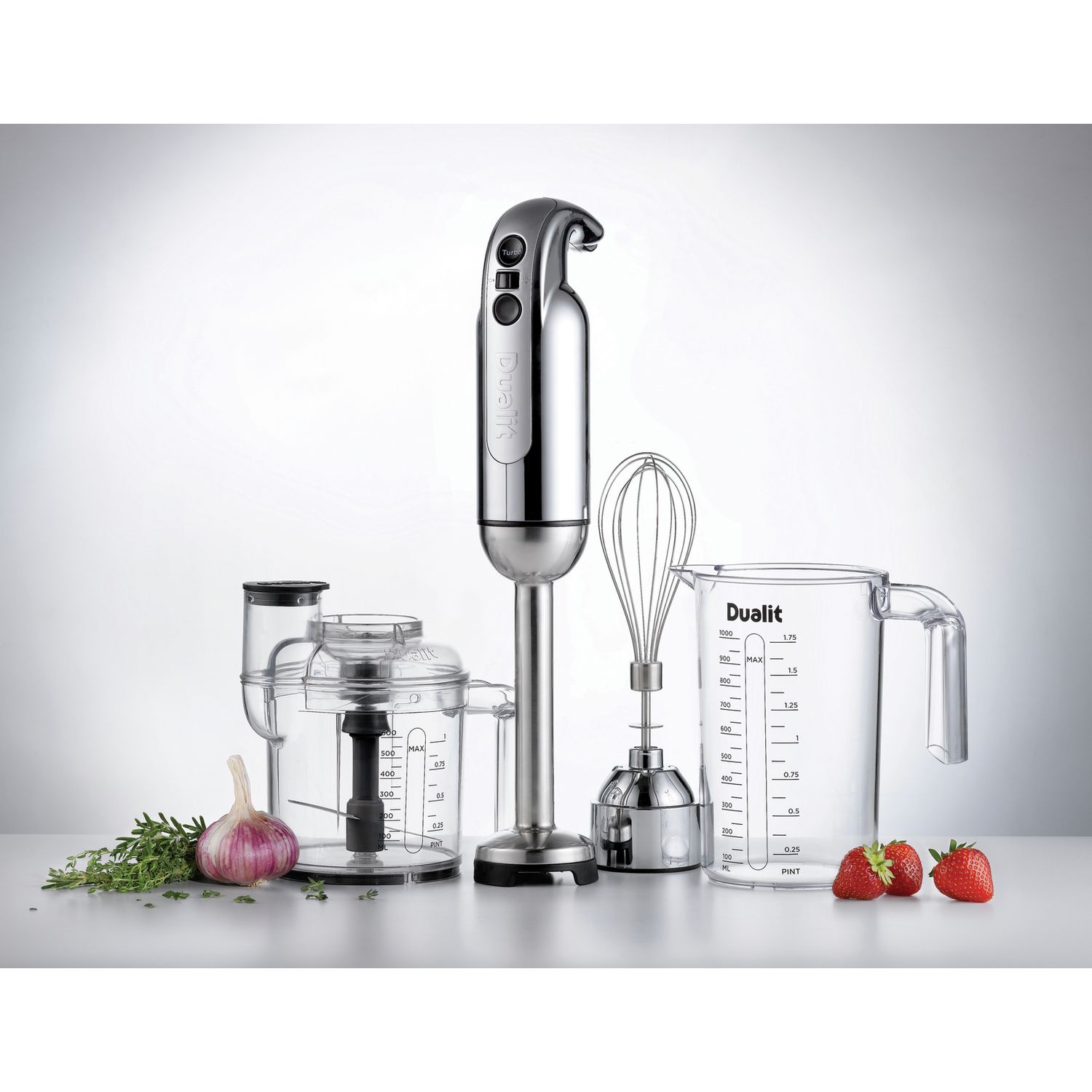 Dualit hand blender stainless steel, imported from the UK