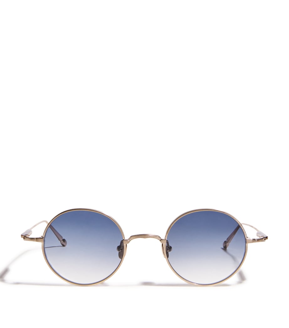 Matsuda M3168 runde Sonnenbrille aus Titan, UK-Version
