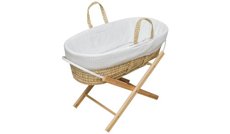 Kinder Valley Waffle Moses Basket & Folding Stand GOODS Argos