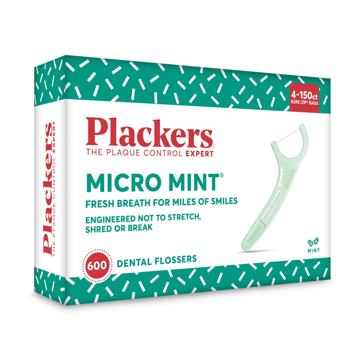 Plackers Micro Mint Flossers, 600 Pack GOODS Costco UK