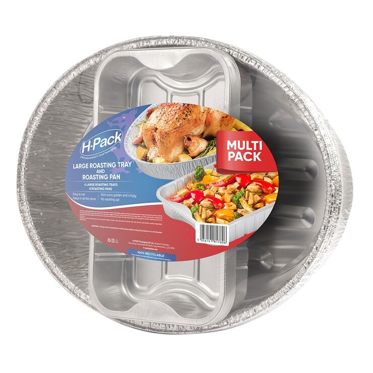 H-Pack Roasting Tray Pack 12 Pack
