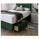 Silentnight kingsize divan bed set in green (British brand)