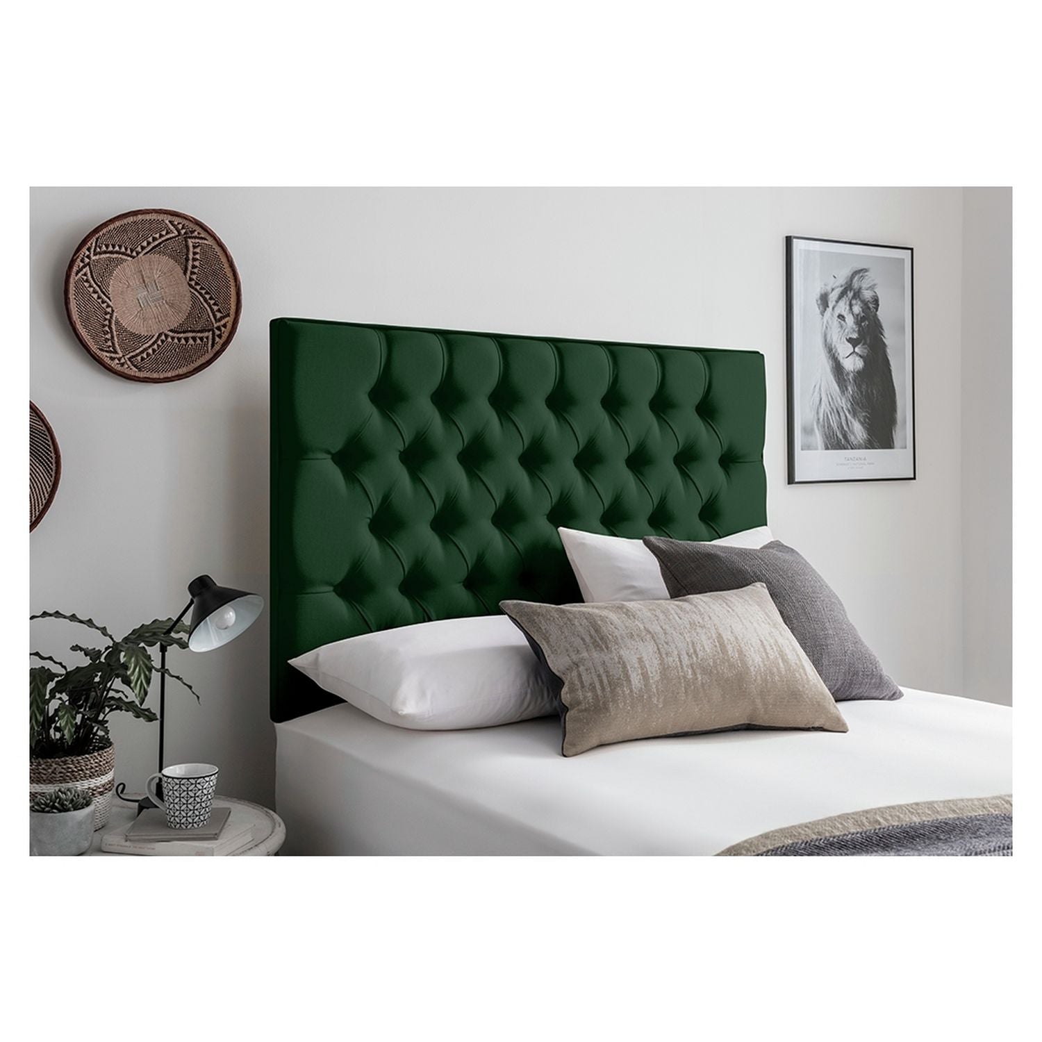 Silentnight kingsize divan bed set in green (British brand)