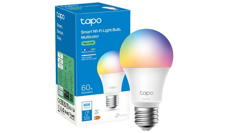 Tapo multicolour smart bulb E27 (British brand)