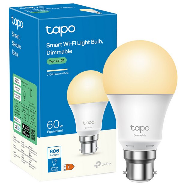 Tapo L510B smart LED white light bulb B22 (British brand)