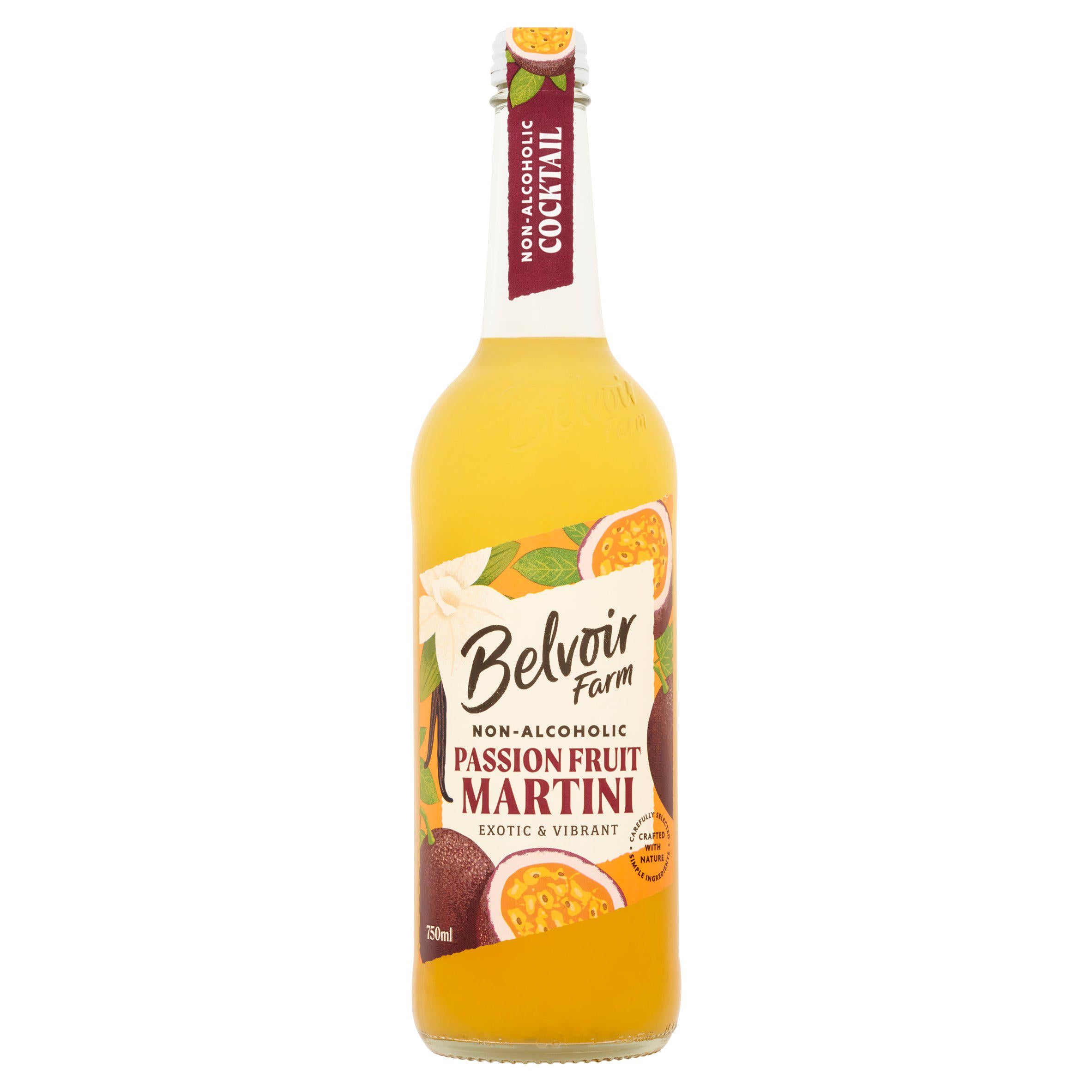 Belvior Alcohol Free Passion Fruit Martini 750ml Adult soft drinks Sainsburys   