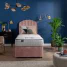 Silentnight Single Divan Bed Set Pink (British brand)