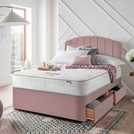 Silentnight Comfort Kingsize 4 Drawer Divan Bed - Pink
