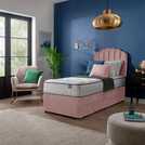 Silentnight Middleton Single Memory Foam Divan Bed with Headboard in Pink (British brand)