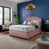 Silentnight double memory divan bed in pink (British brand)
