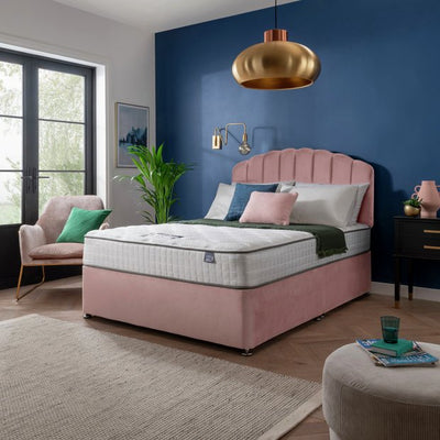 Argos Silentnight Middleton سرير ديفان كينغ سايز بالذاكرة - طقم سرير وردي - اشترِ عبر الإنترنت من McGrocer
