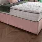 Silentnight Kingsize Memory Divan Bed in Pink (British brand)