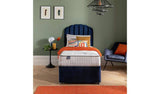 Silentnight single divan bed set in blue (British brand)