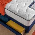 Silentnight Middleton single divan bed set with memory foam mattress and headboard (British brand)