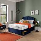 Silentnight Kingsize Divan Bed in Blue (British brand)
