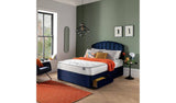 Silentnight Kingsize Divan Bed in Blue (British brand)