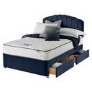 Silentnight Kingsize Divan Bed Blue (British brand)