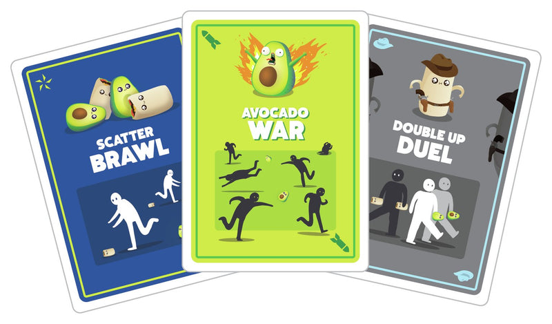 Exploding Kittens Throw Throw Avocado dodgeball card game (British brand)