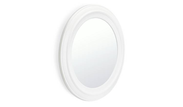 Innova white round wall mirror 55cm, imported from the UK