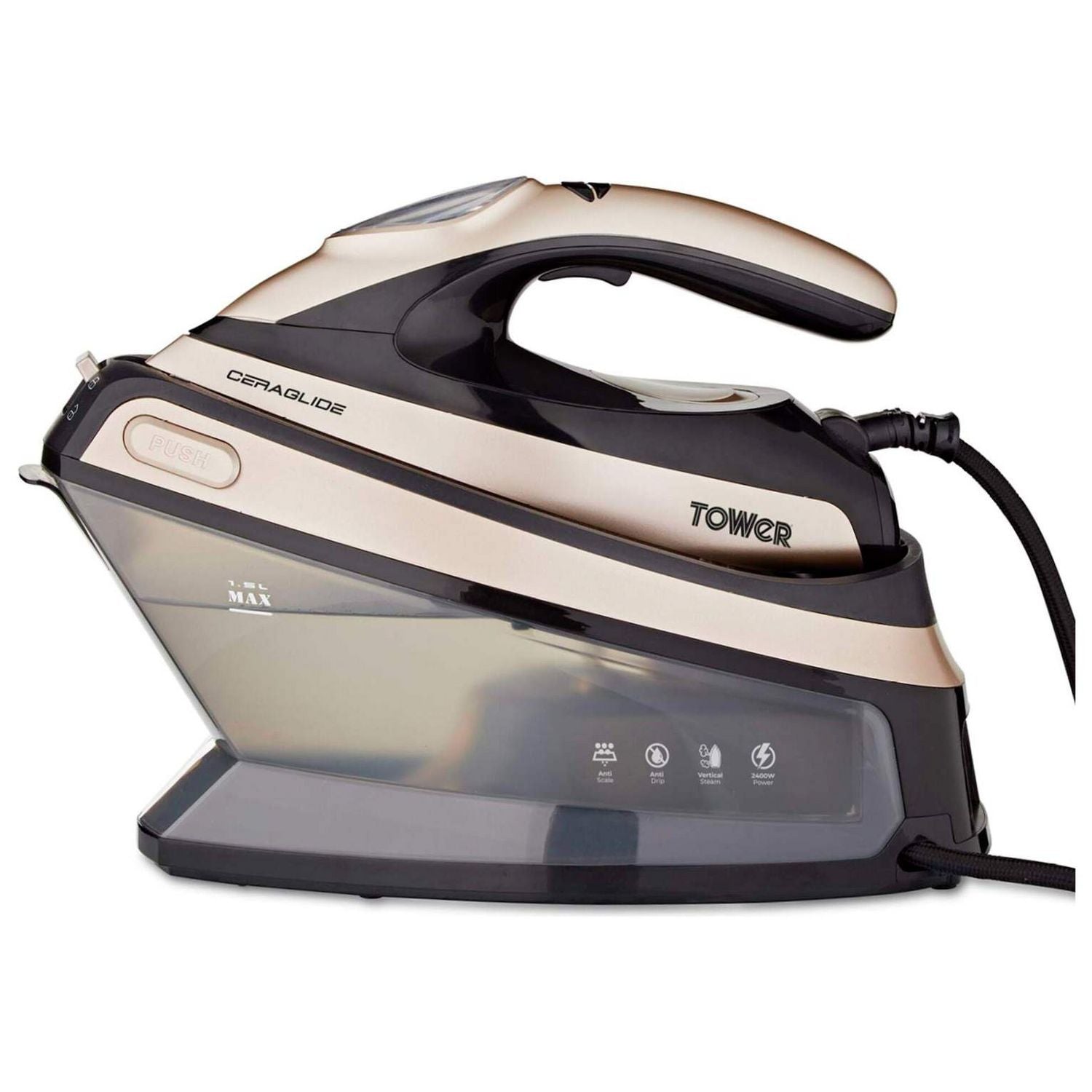 Tower Ceraglide steam generator iron (British brand)