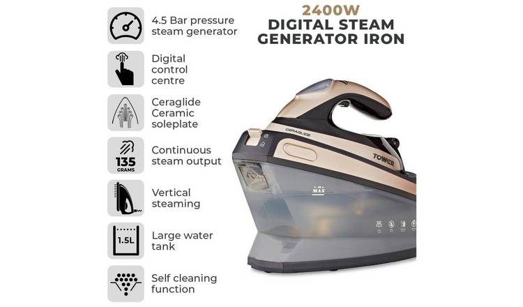 Tower Ceraglide steam generator iron (British brand)