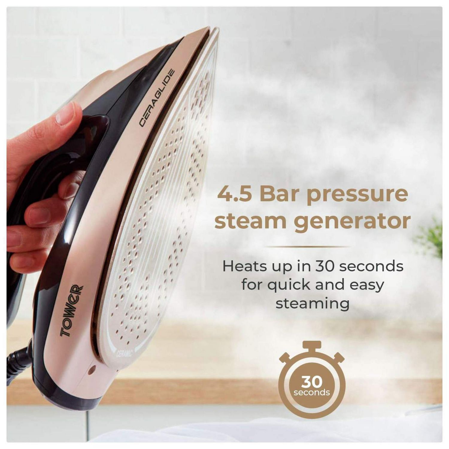 Tower Ceraglide steam generator iron (British brand)