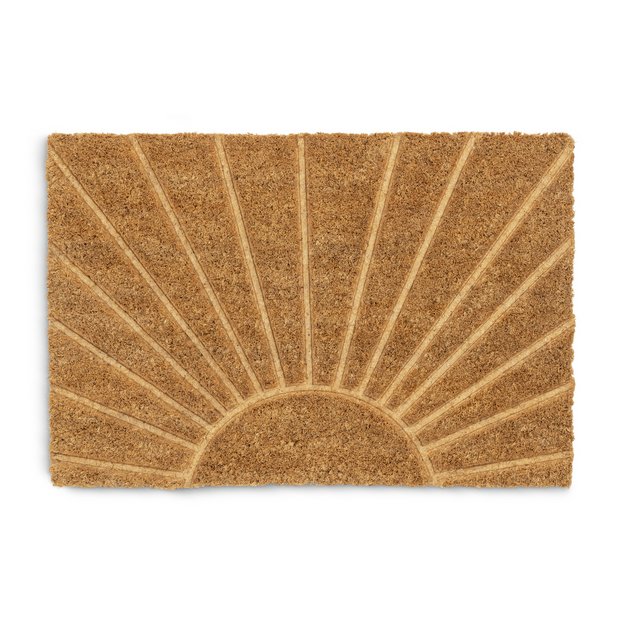 Argos Home Sunshine natural doormat 60x40cm, imported from the UK