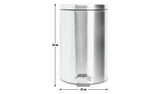 Habitat 12 Litre Round Pedal Bin - Silver GOODS Argos