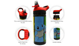 Zak Atlantic Pokemon Multicolour Sipper Water Bottle 600ml (British brand)
