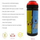 Zak Atlantic Pokemon Multicolour Sipper Water Bottle 600ml (British brand)