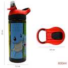 Zak Atlantic Pokemon Multicolour Sipper Water Bottle 600ml (British brand)
