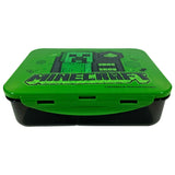 Zak Minecraft multi compartment lunch box, Creeper theme - UK version
