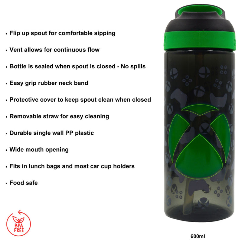 Zak Xbox Atlantic sipper bottle 600ml (British brand)