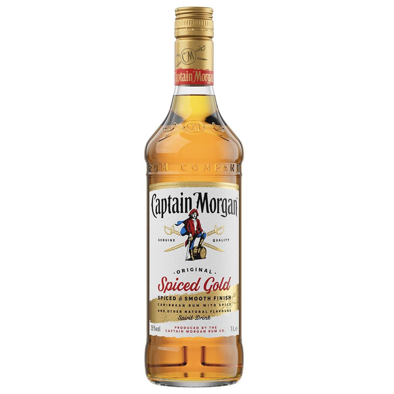 Captain Morgan Spiced Gold rum 1L - British product