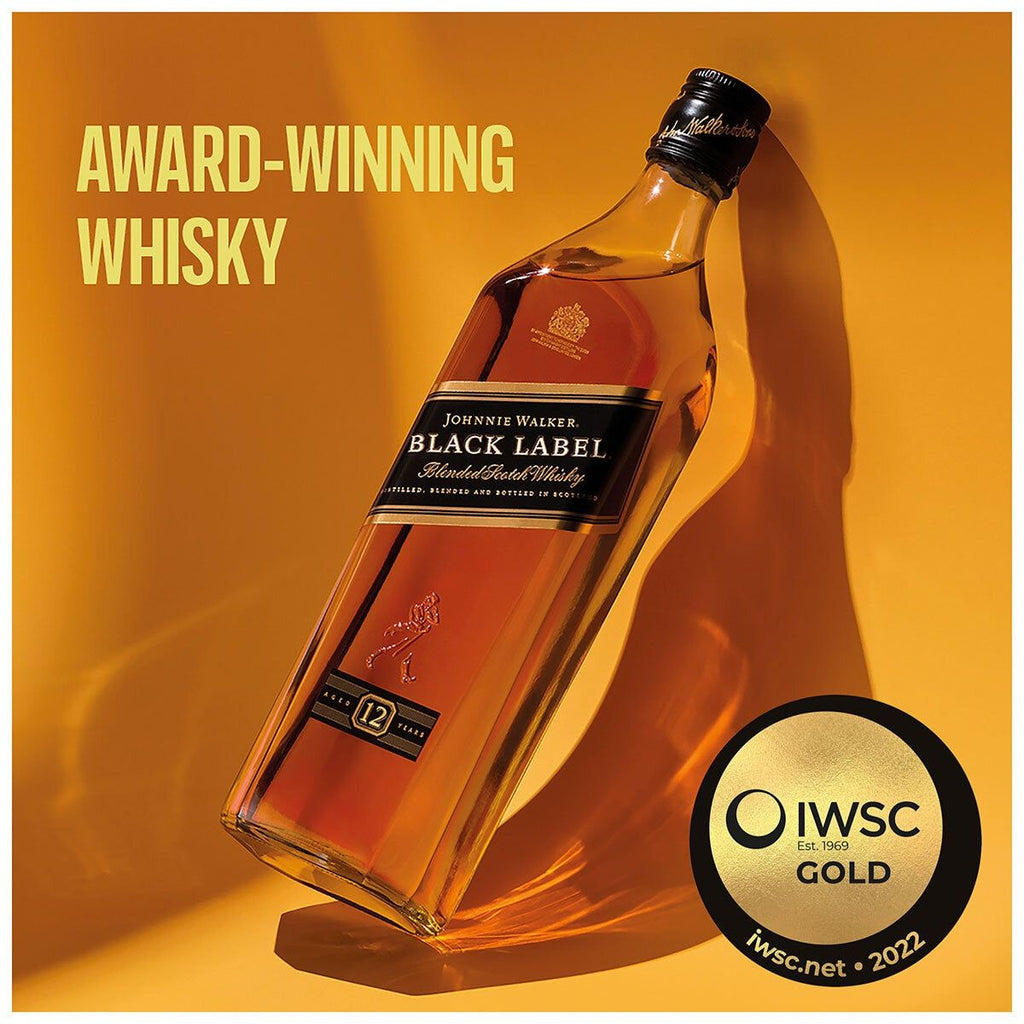 Johnnie Walker Black Label 12 Year Old Blended Scotch Whisky, 70cl