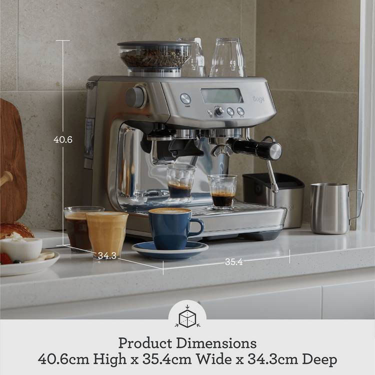 Sage Barista Pro espresso coffee machine stainless steel, imported from the UK