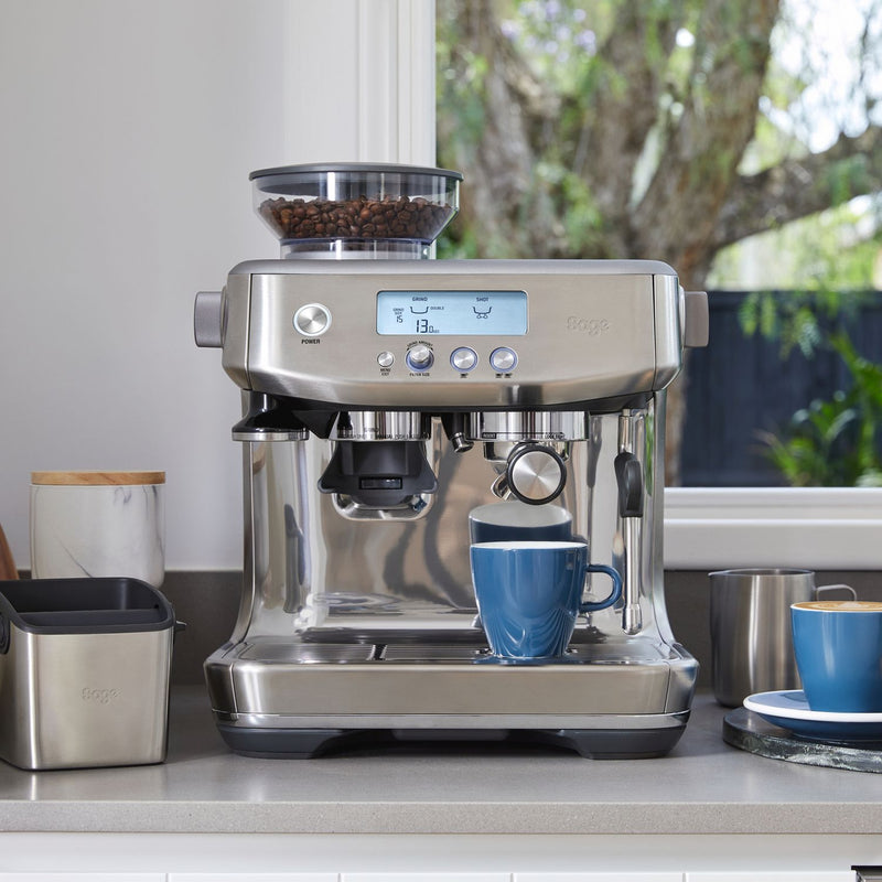 Sage Barista Pro espresso coffee machine stainless steel, imported from the UK