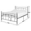 Argos Home Yani kingsize metal bed frame black - British product