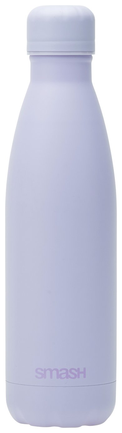 Smash Lilac stainless steel water bottle 500ml (British brand)
